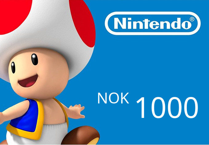 Nintendo eShop Prepaid Card NOK 1000  Key NOK
