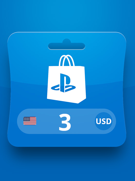 PlayStation Network Card USD 3 Gift Card US
