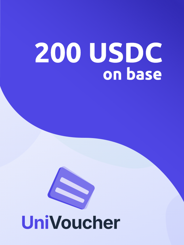 UniVoucher 200 USDC on Base Gift Card