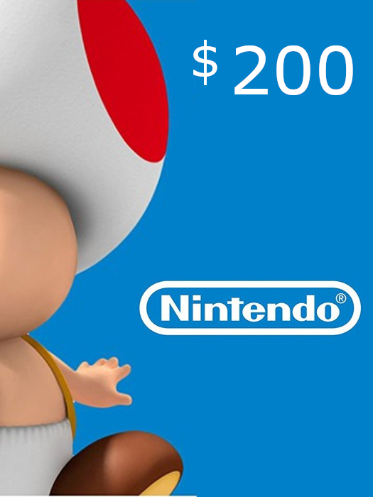 Nintendo eShop Prepaid Card USD 200 Key US