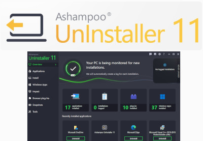 Ashampoo UnInstaller 11 Activation Key (2 PCs)