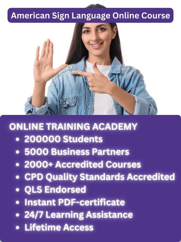 American Sign Language Course Online Training Academy