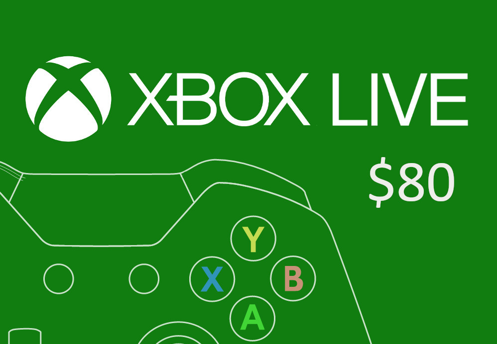 XBOX Live USD 80 Prepaid Card US