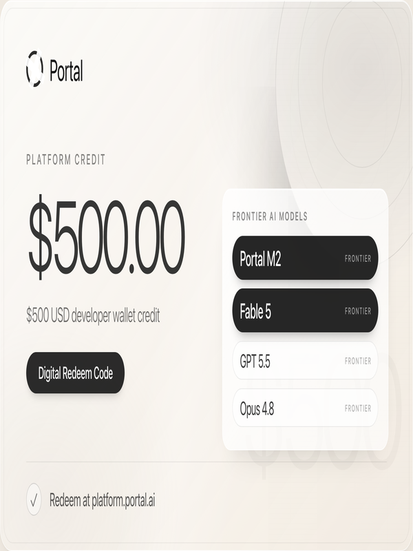 Fable 5 AI - Portal AI Model Credit 500 USD (GPT 5.5) Activation Code