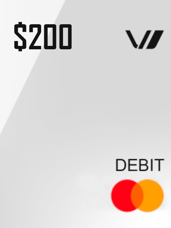 Prepaid Mastercard USD 200 Gift Card