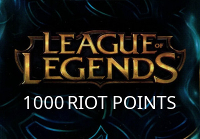 League of Legends 1000 RP Prepaid Card US