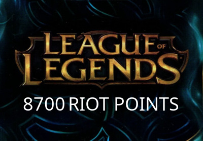 League of Legends 8700 RP Prepaid Card US