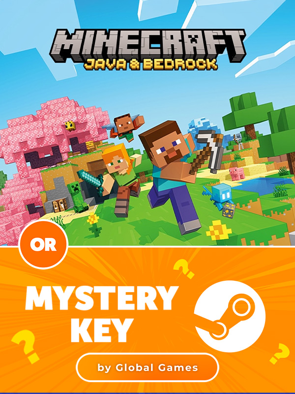 Minecraft: Java & Bedrock Edition PC Windows CD Key or Mystery Steam CD Key by Global Games