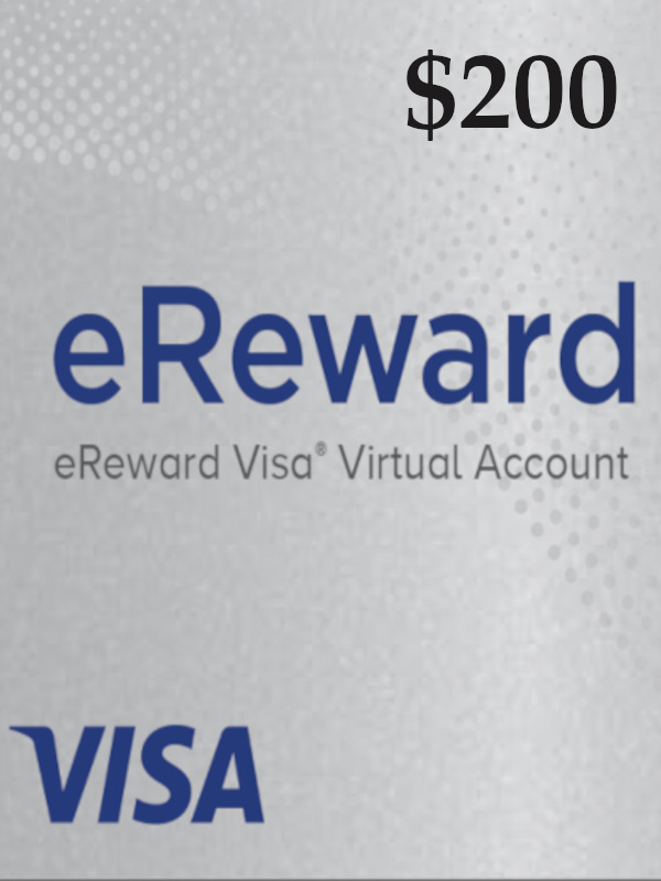 Prepaid Visa eReward USD 200 Gift Card US